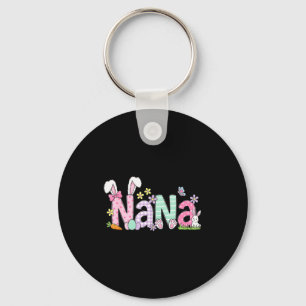 Happy easter nana bunny ears for grandma key ring