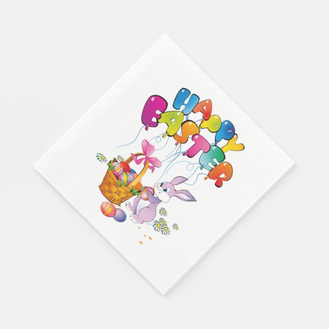 Happy Easter Napkin (Corner)