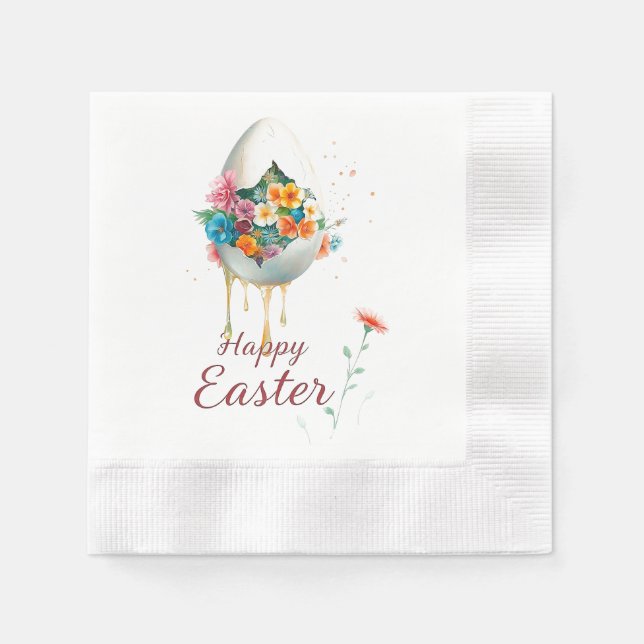 Happy Easter!  Napkin (Front)