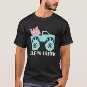 Happy Easter Narwhal Riding Monster Truck Toddler  T-Shirt