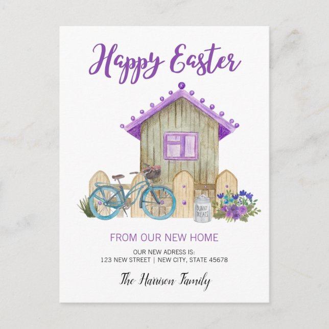 Happy Easter New Home Announcement (Front)