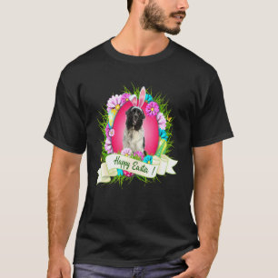 Happy Easter Newfounderland Wearing Bunny Ear Eggs T-Shirt