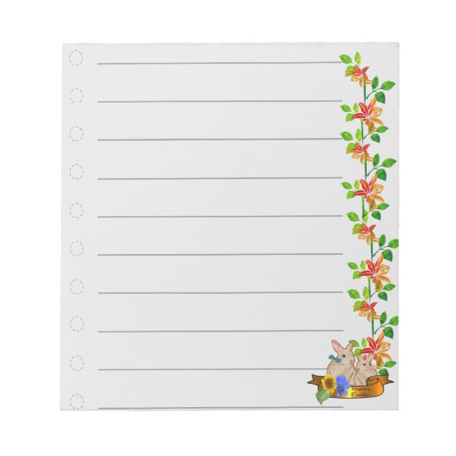 Happy Easter Notepad (Front)