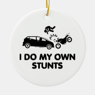 Happy Easter. Oh, Wait... - Santa and Bunny Sleigh Ceramic Ornament