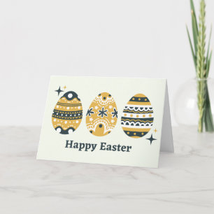 Happy Easter Painted Eggs Card
