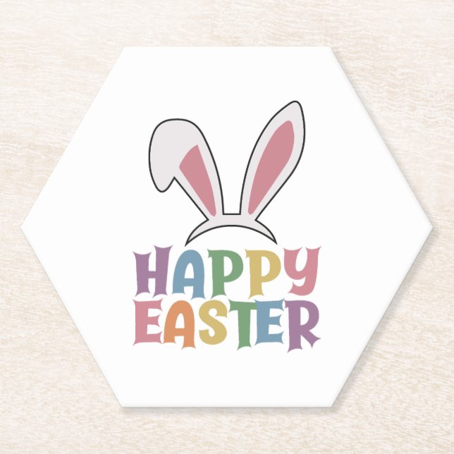 Happy Easter                        Paper Coaster (Front)