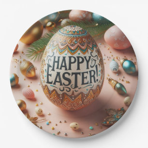 Happy  Easter  Paper Plate