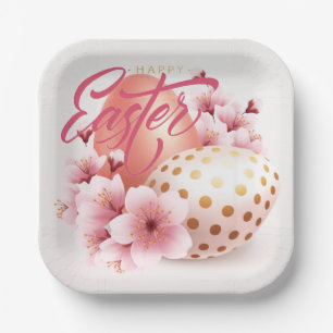 Happy Easter Paper Plate