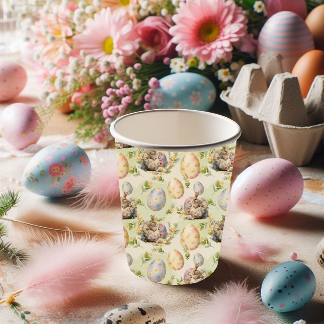 Happy Easter Party Bunny Celebration Paper Cups (Creator Uploaded)
