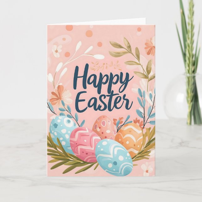 Happy Easter Pastel Card (Front)