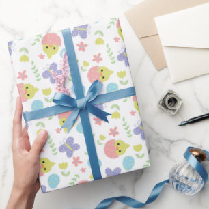 Happy Easter Pastel Colourful Kawaii Spring Cute   Wrapping Paper