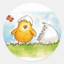 Happy Easter- Personalise with name - Chick just h