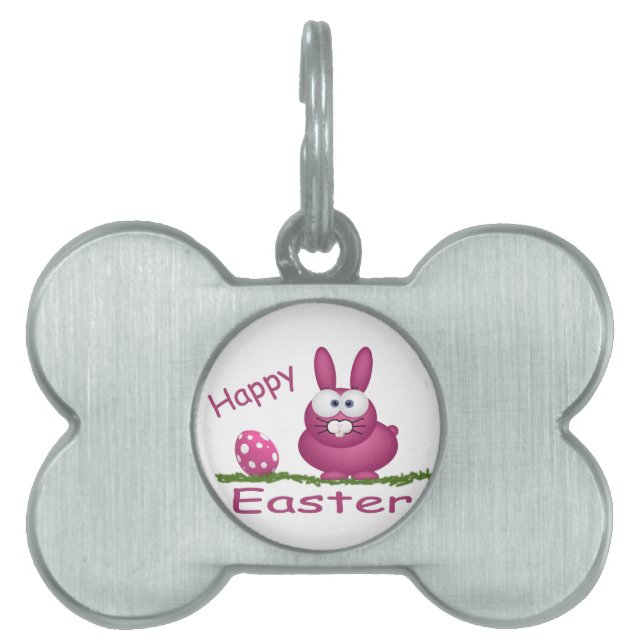 Happy Easter Pet Name Tag (Front)