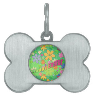 happy easter pet tag