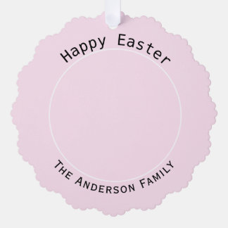 Happy Easter Photo Greeting Decor Tree Decoration Card