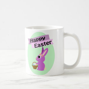 Happy Easter! Pink Bunny Coffee Mug