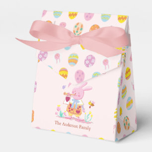Happy Easter Pink Bunny Garden Egg Hunting Pink Favour Box