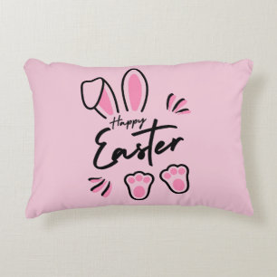 Happy Easter (Pink) Decorative Cushion