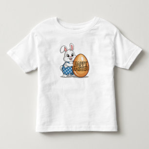 Happy Easter Polka Dot Bunny Toddler T-Shirt