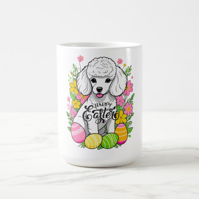 Happy Easter Poodle Coffee Mug (Center)