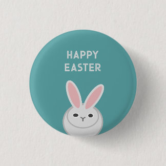 Happy Easter Postcard 3 Cm Round Badge