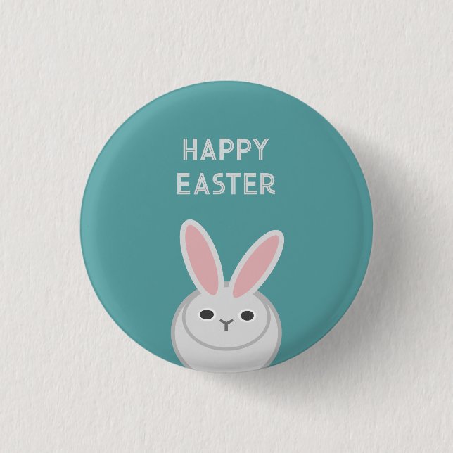 Happy Easter Postcard 3 Cm Round Badge (Front)