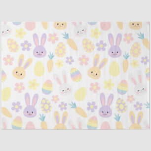 Happy Easter Purple Rabbit Tissue Paper