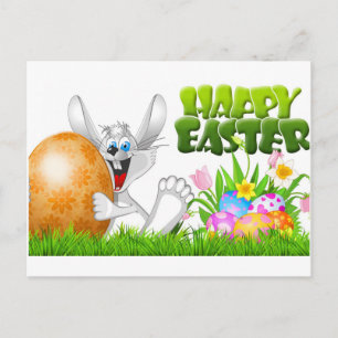Happy Easter Rabbit Postcard