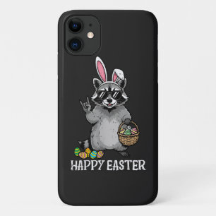 Happy Easter Racoon Bunny iPhone 11 Case