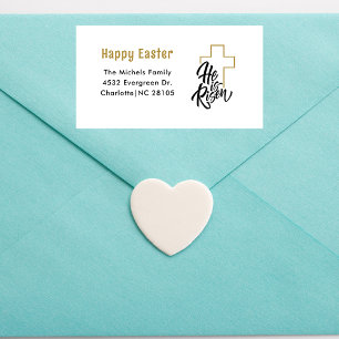 Happy Easter Religious Return Address Label