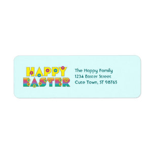 Happy Easter Return Address Label