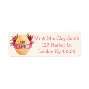 Happy Easter Return Address Label