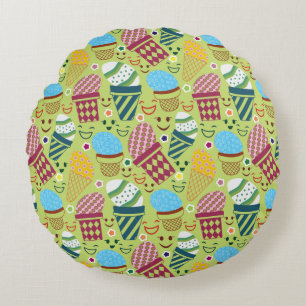 Happy Easter Round Cushion
