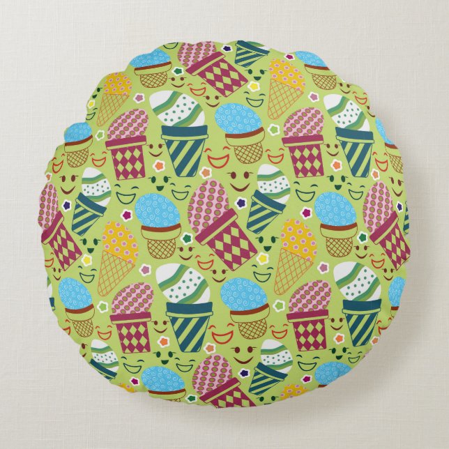 Happy Easter Round Cushion (Front)