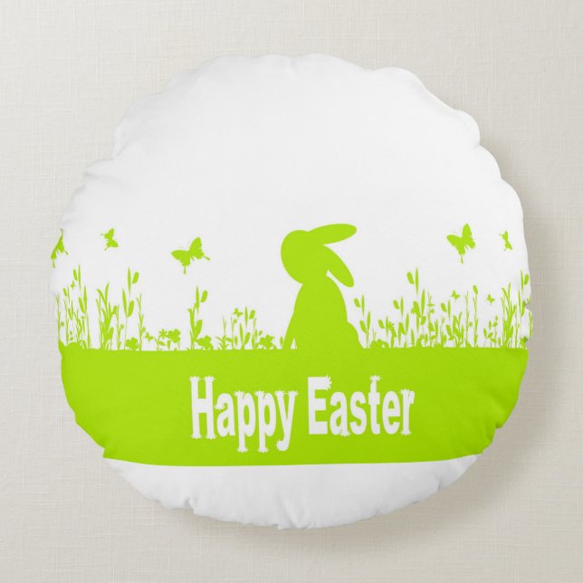 Happy Easter   Round Cushion (Front)