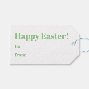 Happy Easter sage to from modern typography cute Gift Tags
