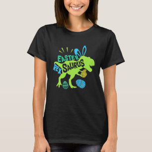 Happy Easter Saurus TRex Eggs Dinosaur Funny Gift T-Shirt