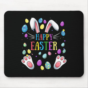 Happy Easter Sayings Bunny Gifts Egg Graphic Famil Mouse Pad