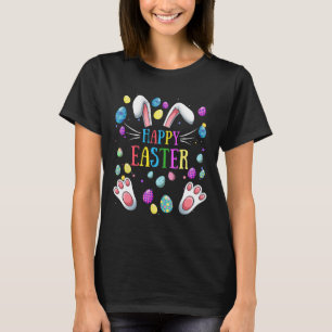 Happy Easter Sayings Bunny Gifts Egg Graphic Famil T-Shirt