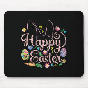 Happy Easter Sayings Egg Bunny 5  Mouse Pad