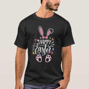 Happy Easter Sayings Egg Bunny Boys Girls Kids Eas T-Shirt