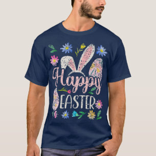Happy Easter Sayings Egg Bunny T-Shirt