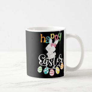 Happy Easter Sayings Egg Groovy Bunny Rabbit Kids  Coffee Mug