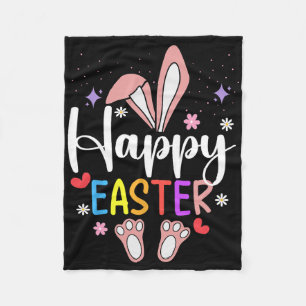 Happy Easter Sayings Family Matching Fleece Blanket