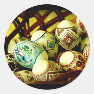 Happy Easter Series II Classic Round Sticker