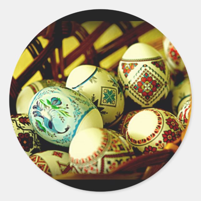 Happy Easter Series II Classic Round Sticker (Front)