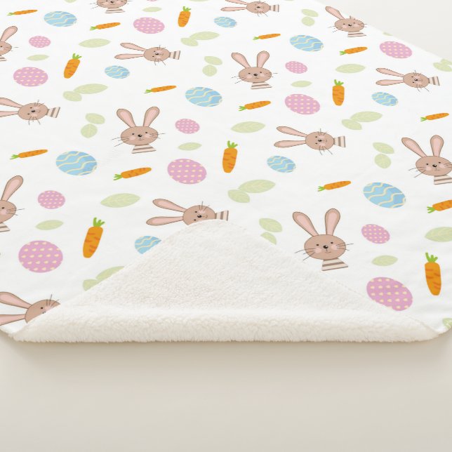 HAPPY EASTER SHERPA BLANKET (3/4)