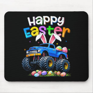 Happy Easter Shirts Boy Kids Bunny Monster Truck Mouse Pad