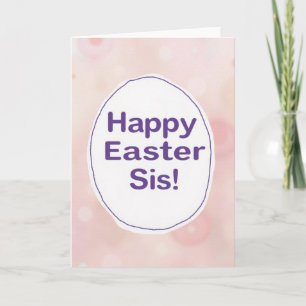 Happy Easter Sister Card