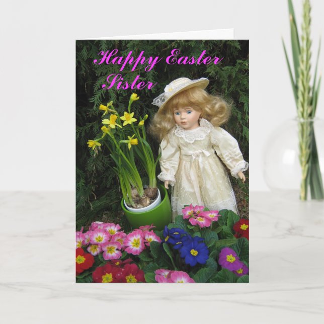 Happy Easter Sister Holiday Card (Front)